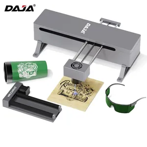 DAJA DJ7 Collar de perro de vidrio México Mini máquina de grabado láser giratoria para pequeñas empresas