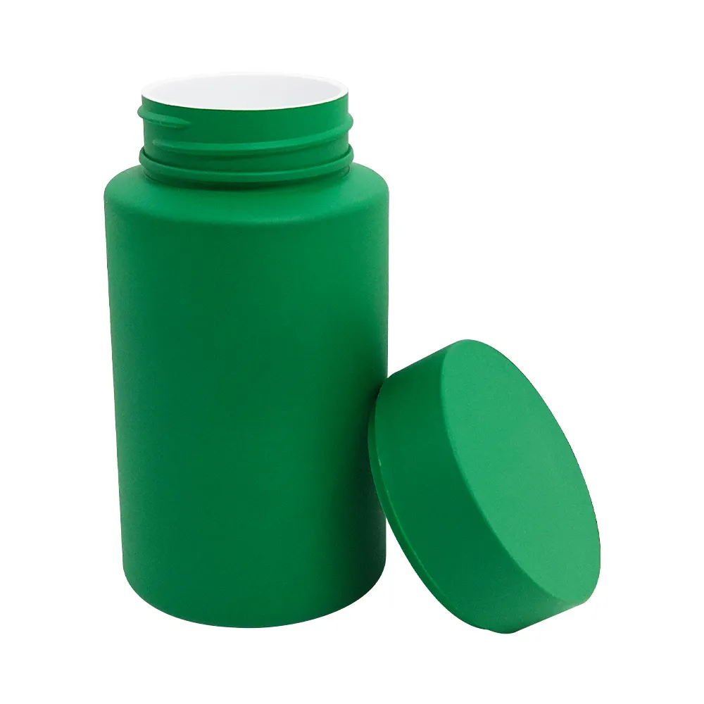 Sanzhi 80ml 100ml 120ml 150ml 180ml Pot de supplément en plastique vert Bouteille et boîte Design Biogel Fournisseur pour usage médical