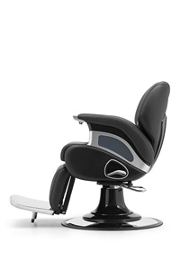 Chaise de Salon de Coiffure Professionnelle Moderne et Durable en Cuir Synthétique avec Cadre en Acier et Rotation à 360 Degrés pour Salon de Beauté - Product Image 2