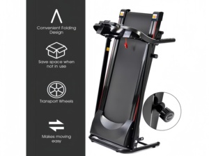 SHULI, cinta de correr motorizada eléctrica, caminadora plegable, cinta de correr de ejercicio para caminar con inclinación de 3 niveles - Product Image 6
