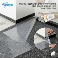Film de protection Furoya LLDPE 60 cm de qualité industrielle pour la protection des tapis, destiné aux importateurs et aux fournisseurs de matériaux de construction