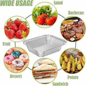 1000 Packs 2.25LB Oblong Aluminum <b>Foil</b> Pan Disposable Food Grade PP Lid Baking Use Wholesale Aluminum <b>Foil</b> Tray <b>Container</b> - Product Image 2