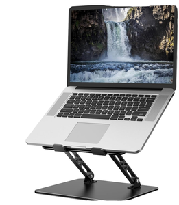 Penyangga Laptop ergonomis portabel, dudukan peninggi Laptop bisa dilipat logam aluminium, nyaman, untuk meja komputer, Laptop - Product Image 1