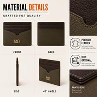 Tarjetero Minimalista de Color Contrastante con Diseño de Bolsillo en Forma de V para Regalos de Boutique y Accesorio de Uso Diario