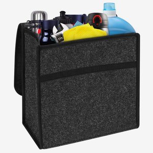 Dark Gray Foldable Car Boot Organizer <b>Storage</b> <b>Bag</b> Non Slip 3D Interior Tool Holder for Auto Trunk - Product Image 1
