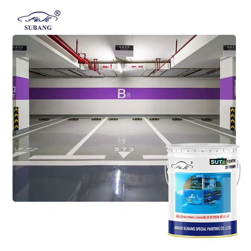 塗料メーカー卸売倉庫の床と駐車場のロットのための高品質のエポキシ床材エポキシ中間塗料