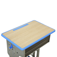 Ensemble table et chaise d'école modernes en fer pour enfants, réglables, multifonctionnels, pour une utilisation collaborative dans le salon