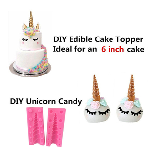 Moldes <span class=keywords><strong>de</strong></span> <span class=keywords><strong>Fondant</strong></span> Personalizables <span class=keywords><strong>de</strong></span> Grado Alimenticio Ecológicos para Decoración <span class=keywords><strong>de</strong></span> Pasteles, Cuerno, Pestañas y Orejas <span class=keywords><strong>de</strong></span> <span class=keywords><strong>Unicornio</strong></span> para Toppers <span class=keywords><strong>de</strong></span> <span class=keywords><strong>Pastel</strong></span> - Product Image 2