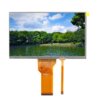 Suku cadang Lcd display 800*480 7 inci layar lcd lvds HD-M 40 pin tft modul Tampilan panel lcd