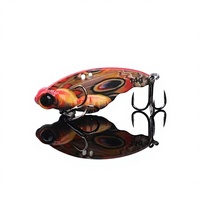 Leurre VIB Métallique Personnalisé Papillon Bionique Imprimé 14g Yeux 3D Vibrations Haute Fréquence Pêche en Eau Salée Brochet Luciole Rivière Lac