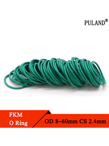 CS 2.4mm vert FKM caoutchouc fluoré joint torique joint d'étanchéité huile d'isolation résistance aux hautes températures vert - Product Image 2