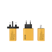 Chargeur mural universel rapide 120W avec 2 ports Type-C, protection OTP/OVP, QC3.0, matériau ABS PC ignifuge pour téléphones mobiles