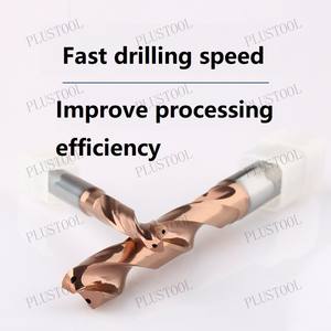 Broca de Fresado para Mecanizado de Metales, Broca de Acero Inoxidable con Punta Fría Interna 3D, Vástago Extendido Fijo, Broca de Aleación de Acero de Tungsteno con Centro de Refrigeración por Agua - Product Image 5