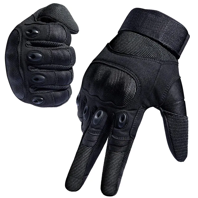 MKAS Atacado Alta Qualidade Outdoor Combate Full Finger Hard Knuckles Tactic Tactical Gloves