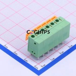 WJ142V-5.08-6P Spring Terminal Block Through hole Component (THT),P=5.08mm Connector 5.08mm 6P 6 10A - Product Image 1
