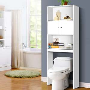 Di legno Sopra Il Wc Bagno risparmiatore Dello Spazio mobili, Free Standing MDF o truciolare Mensola del Bagno di Stoccaggio Scaffale Unità - Product Image 2