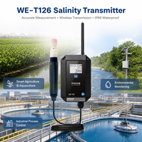 Vente en gros WES WE-T126 Moniteur de qualité de l'eau sans fil LoRa 0-70PSU IP67 Testeur de salinité pour l'agriculture intelligente Système IoT