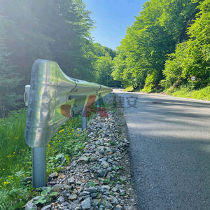 Barrière de sécurité routière à profil W à grande vitesse, Q235/Q345, conception à double vague, réflecteur de qualité diamant, certifié CE pour le contrôle du trafic - Product Image 5