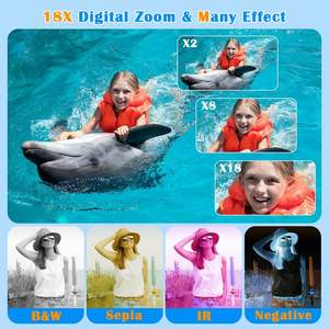 Caméra sous-marine numérique pour la plongée en apnée Petit point compact Shoot Écran IPS 2.8 ''HD 30FPS Lampe de poche <span class=keywords><strong>LED</strong></span> intégrée Anti-shake - Product Image 6