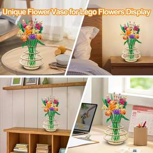 <span class=keywords><strong>Vase</strong></span> pour fleurs <span class=keywords><strong>Lego</strong></span> - Anneaux flottants <span class=keywords><strong>Vase</strong></span> à fleurs pour bouquet de fleurs <span class=keywords><strong>Lego</strong></span> Ensemble de construction Support d'exposition pour roses <span class=keywords><strong>Lego</strong></span> - Product Image 6