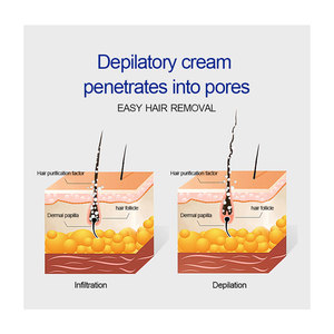 Crema Depilatoria Naturale alle Erbe per Pelli Sensibili, Rimozione <span class=keywords><strong>Peli</strong></span> Senza Sforzo da Corpo, <span class=keywords><strong>Petto</strong></span>, Schiena, Zona Bikini e Viso, per Uomini e Donne, Effetto in 3 Minuti - Product Image 3