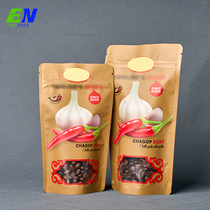 Nhà Máy Giá tùy chỉnh đứng lên túi cho thực phẩm ăn nhẹ gia vị cửa sổ hạt bao bì Dây Kéo Túi thực phẩm ăn nhẹ doypack - Product Image 4