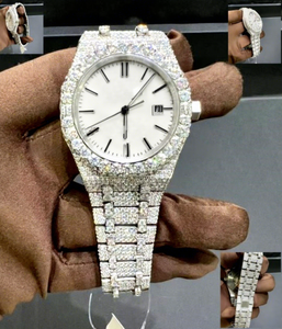 Reloj de Lujo Totalmente Automático de Acero Inoxidable y Diamantes Moissanite, Resistente al Agua hasta 10 Bares - Product Image 1