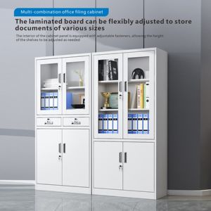 Archivador Metálico de 2 Puertas con Cerradura y Estantes <span class=keywords><strong>para</strong></span> <span class=keywords><strong>Oficina</strong></span> y Hogar - Product Image 5