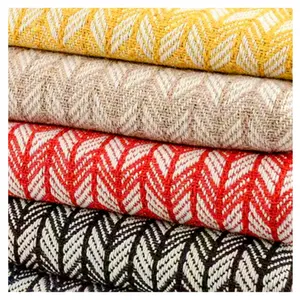 yarn-dyed wavy geometry Figured cloth Polyester cotton Handbag Shoe material sofa Home decoration cloth