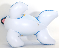 Jouets gonflables mignons en forme de grand phoque bleu mat pour enfants
