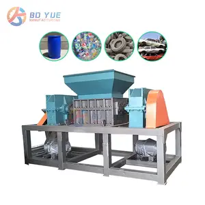 Manual large plastic shredder tire tyre shredder machine Africa