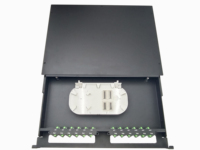 1u 19 "rak tipe geser serat optik 24 port panel tambalan jenis laci kotak Terminal
