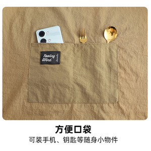 Tablier imperméable et résistant à l'huile en TPU transparent, pour cuisine et travail, résistant aux taches, lavable, avec ceinture, couleur unie, usage quotidien - Product Image 3
