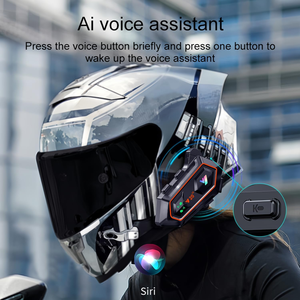 Y20 2X casco moto Bluetooth citofono auricolare doppio rumore 1000mAh batteria 2way citofono - Product Image 2