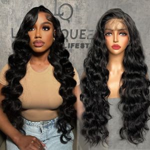 X-TRESS Pelucas Sintéticas de Cabello Ondulado con Color Ombré y Raya en Medio de Encaje, Pelucas de Fibra de Aspecto Natural para Fiesta para Mujer - Product Image 1