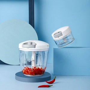 Kitchen Tools Hand-held Plastic Manual Pull Cut Garlic Chili Peppers Mini <b>Vegetables</b> Food <b>Chopper</b> - Product Image 1