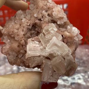 Vente en gros - Spécimen de cristal de quartz naturel rose Halite en grappe, idéal pour la décoration - Product Image 3