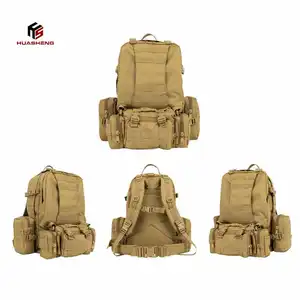 50L Large Molle Backpack Four-in-One Outdoor Tactical Backpack Camo Outdoor Adventure Backpack Bug Out Bag