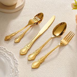 Modern Luxury Royal <b>Cutlery</b> <b>Set</b> for Restaurants Weddings Stainless Steel Knives Forks Spoons <b>Cutlery</b> <b>Set</b> - Product Image 4