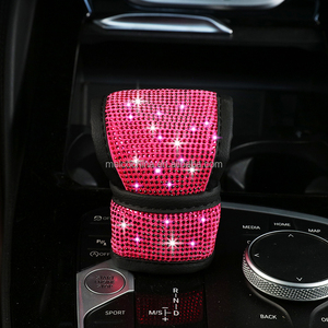 MELCO Custom Auto <span class=keywords><strong>Volante</strong></span> Cubierta Nuevo 38CM <span class=keywords><strong>Rosa</strong></span> PU para Mujer Coche Diamante Modelo A1 - Product Image 3