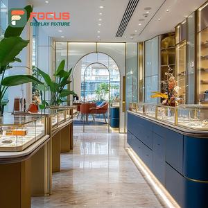 Minimalist Jewelry Retail Showcase System Tempered Glass Panel Brand Store Jewelry Cabinet - Product Image 6