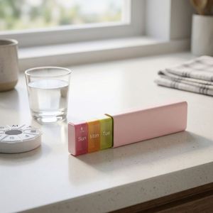 Pastillero Portátil de PP para 7 Días, Organizador Semanal de Medicamentos, Estuche para Vitaminas de Viaje, con Logotipo Personalizado - Product Image 2