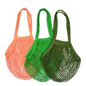 Lưới Cotton Có Thể Giặt Tùy Chỉnh Túi Lưới Đựng Thực Phẩm Trái Cây Tạp Hóa Túi Lưới Dài Có Tay Cầm Túi Tote Mua Sắm Túi Lưới Đựng Đồ - Product Image 2