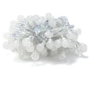 Guirnalda de luces tipo burbuja, alimentación por pilas 3AA, color blanco frío, longitud de 5m, ideal para decorar y crear ambiente. - Product Image 1