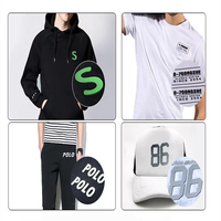 Logo personnalisé en silicone 3D pour transfert thermique sur T-shirt