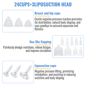Masseur électrique portable pour l'agrandissement des seins avec ventouses en silicone et en plastique pour le lifting et la beauté - Product Image 4