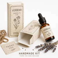 Ensemble de cartes de remerciement écologiques pour l'emballage d'huiles essentielles faites à la main, kit d'emballage d'huiles essentielles Etsy, boîte d'huiles essentielles faite à la main