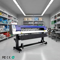 Imprimante jet d'encre éco-solvant 1,8 m (6 pi) à double tête CMYK pour bannières flexibles