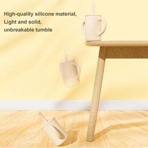 Tazze di apprendimento per bambini in Silicone con cannucce e coperchi in Silicone 6 mesi + tazze per bambini da bere per bambini da 7 once - Product Image 3