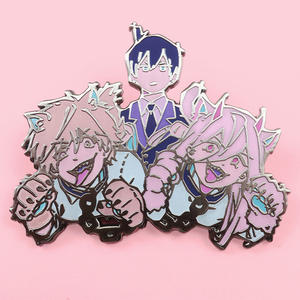 قم بتصميم خاص لكوب معدني لصناعات يدوية ملابس أنيمي دبوس معدني ناعم صلب مطلي بالمينا شارة دبوس مطلي بالمينا مخصص - Product Image 5